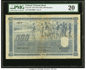 Finland Finlands Bank 500 Markkaa 1945 (ND 1948) Pick 89 PMG Very Fine 20. Minor repair.

HID09801242017