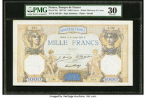 France Banque de France 1000 Francs 21.7.1928 Pick 79a PMG Very Fine 30. Staple holes.

HID09801242017