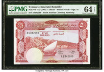 Yemen Democratic Republic South Arabian Currency Authority 5 Dinars ND (1965) Pick 4b PMG Choice Uncirculated 64 EPQ. 

HID09801242017