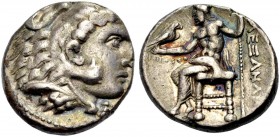 GRIECHISCHE MÜNZEN 
 MAKEDONIEN 
 KÖNIGE VON MAKEDONIEN 
 Alexander III. der Grosse, 336-323 v. Chr. 
 Tetradrachmon, postum, datiert Jahr 34, 313...
