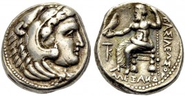 GRIECHISCHE MÜNZEN 
 MAKEDONIEN 
 KÖNIGE VON MAKEDONIEN 
 Alexander III. der Grosse, 336-323 v. Chr. 
 Tetradrachmon, ca. 325-320 v. Chr. Citium /...