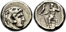 GRIECHISCHE MÜNZEN 
 MAKEDONIEN 
 KÖNIGE VON MAKEDONIEN 
 Alexander III. der Grosse, 336-323 v. Chr. 
 Tetradrachmon, 332-323 v. Chr. Salamis, Zyp...