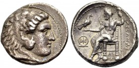 GRIECHISCHE MÜNZEN 
 MAKEDONIEN 
 KÖNIGE VON MAKEDONIEN 
 Alexander III. der Grosse, 336-323 v. Chr. 
 Tetradrachmon, postum, 305-290 v. Chr. Tyro...