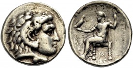 GRIECHISCHE MÜNZEN 
 MAKEDONIEN 
 KÖNIGE VON MAKEDONIEN 
 Philippos III. Arrhidaios, 323-317 v. Chr. 
 Tetradrachmon, c. 323-317 v. Chr. 'Babylon'...