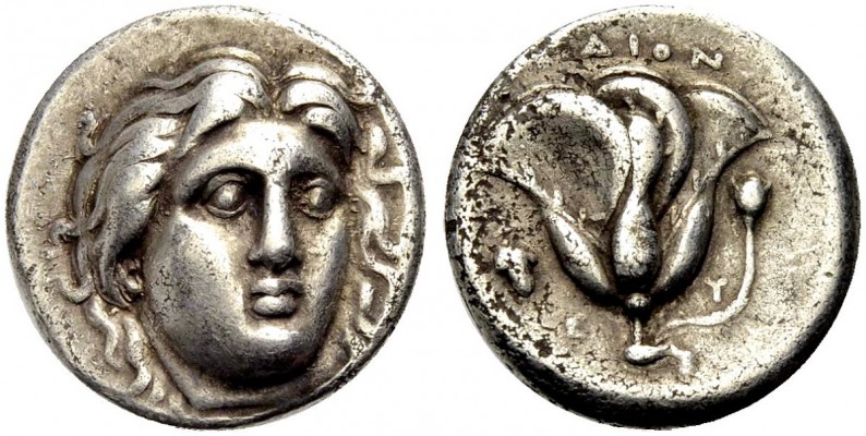 GRIECHISCHE MÜNZEN 
 INSELN VOR KARIEN 
 RHODOS 
 Didrachme, 394-304 v. Chr. ...