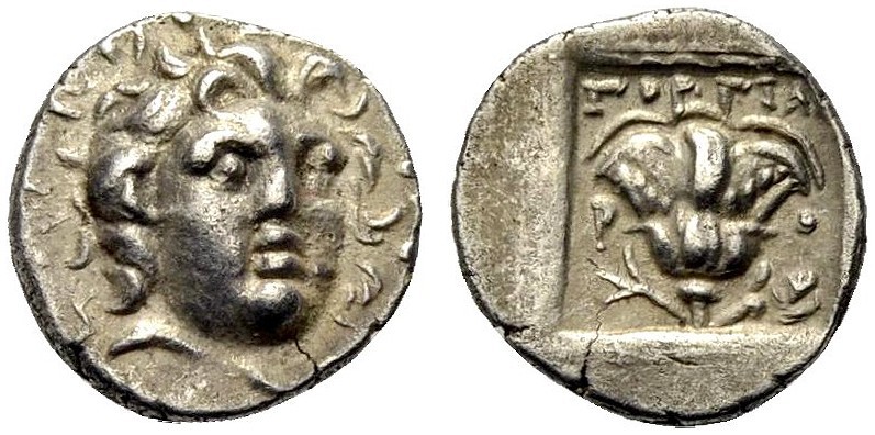 GRIECHISCHE MÜNZEN 
 INSELN VOR KARIEN 
 RHODOS 
 Hemidrachme, ca. 125-88 v. ...