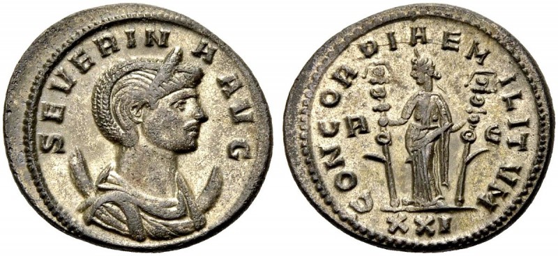 RÖMISCHE MÜNZEN 
 KAISERZEIT 
 Severina, Gattin des Aurelian. Antoninian, 274-...