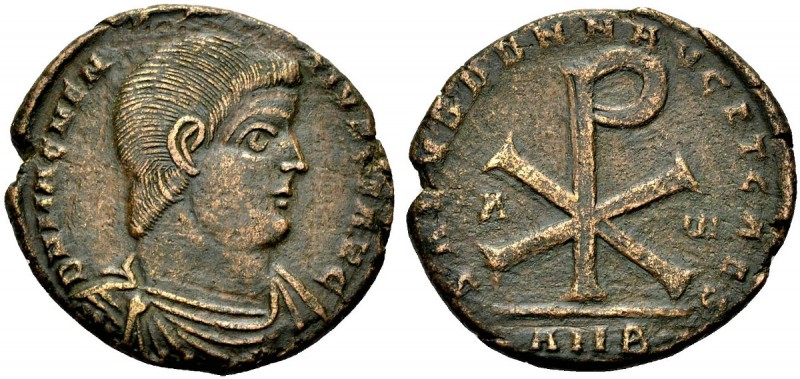 RÖMISCHE MÜNZEN 
 KAISERZEIT 
 Magnentius, 350-353. Doppel-Cententionalis (Fol...