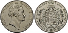 ALTDEUTSCHE MÜNZEN UND MEDAILLEN 
 BRANDENBURG-PREUSSEN, MARKGRAFSCHAFT, SEIT 1701 KÖNIGREICH 
 FRIEDRICH WILHELM III., 1797-1840. Doppeltaler 1840 ...
