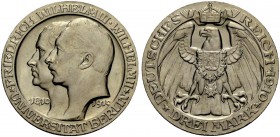 DEUTSCHE MÜNZEN SEIT 1871 
 PREUSSEN, KÖNIGREICH 
 WILHELM II., 1888-1918. 3 Mark 1910 auf 100 Jahre Universität Berlin. J. 107.
 Vorzüglich-Stempe...