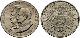 DEUTSCHE MÜNZEN SEIT 1871 
 SACHSEN, KÖNIGREICH 
 FRIEDRICH AUGUST III., 1904-1918. 2 Mark 1909 auf 500 Jahre Universität Leipzig. J. 138.
 Vorzügl...