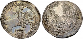 EUROPÄISCHE MÜNZEN UND MEDAILLEN 
 NIEDERLANDE 
 ZEELAND, PROVINZ, 1580-1795 
 1/2 Dukaton (1/2 zilveren Rijder) 1660, Middelburg. Schwertschwingen...