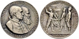 EUROPÄISCHE MÜNZEN UND MEDAILLEN 
 SCHWEIZ 
 SCHWEIZER MEDAILLEN 
 Medaille 1956 (von Mistruzzi) auf das 450jährige Bestehen der Schweizer Garde im...