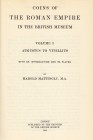 NUMISMATISCHE LITERATUR 
 ANTIKE NUMISMATIK 
 BRITISH MUSEUM. Coins of the Roman Empire in the B. M. By H. Mattingly and R. A. G. Carson . Vol. 1-6 ...