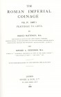 NUMISMATISCHE LITERATUR 
 ANTIKE NUMISMATIK 
 ROMAN IMPERIAL COINAGE. Band IV: Pertinax to Uranius Antoninus, by H. MATTINGLY, E. A. SYDENHAM und C....