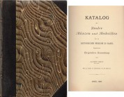 NUMISMATISCHE LITERATUR 
 MITTELALTERLICHE UND NEUZEITLICHE NUMISMATIK 
 GEIGY, A. Katalog der Basler Münzen und Medaillen der im Historischen Museu...