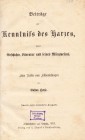 NUMISMATISCHE LITERATUR 
 MITTELALTERLICHE UND NEUZEITLICHE NUMISMATIK 
 HEYSE, G. Beiträge zur Kenntniss des Harzes, seiner Geschichte, Literatur u...