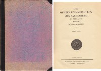 NUMISMATISCHE LITERATUR 
 MITTELALTERLICHE UND NEUZEITLICHE NUMISMATIK 
 LANZ, O. Die Münzen und Medaillen von Ravensburg. Stuttgart 1927. IX+206 S....