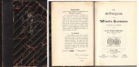 NUMISMATISCHE LITERATUR 
 MITTELALTERLICHE UND NEUZEITLICHE NUMISMATIK 
 TRACHSEL, C. F. Die Münzen und Medaillen Graubündens. Berlin/Chur 1866. 402...