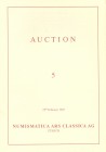 NUMISMATISCHE LITERATUR 
 AUKTIONSKATALOGE UND VERKAUFSLISTEN 
 NUMISMATICA ARS CLASSICA, Zürich. Auktion 5/1992 bis 16/1999, 18/2000 bis 23/2002, 2...