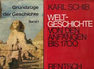 NUMISMATISCHE LITERATUR 
 LOTS 
 GESCHICHTE. Lot von 4 Schulbüchern. K. NARR/E. HOFFMANN, Westermanns Geschichtbuch für Gymnasien, Bd. I: Urgeschich...