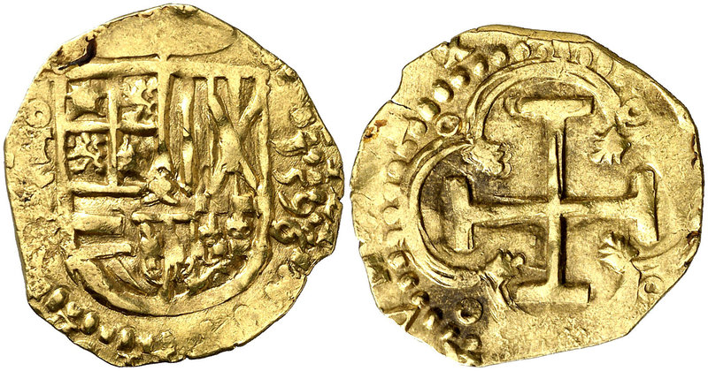1596/5. Felipe II. Toledo. C. 2 escudos. (Cal. falta) (Tauler 66, mismo ejemplar...