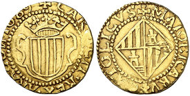 1689. Carlos II. Mallorca. Maestro de ceca: Gaspar de Puigdorfila (antes de 1683-1700). 2 escudos. (Cal. 133) (Cru.C.G. 4909). 6,71 g. Ex Áureo 15/12/...