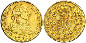 1781/71. Carlos III. Madrid. PJ. 2 escudos. (Cal. 454 var). 6,70 g. Bonito color. MBC/MBC+.