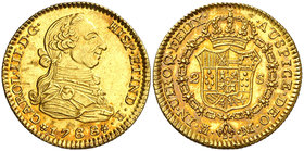 1788. Carlos III. Madrid. M. 2 escudos. (Cal. 459). 6,72 g. Mínimas rayitas. Brillo original. Suave pátina. Muy bella. Ex Áureo 09/04/2003, nº 1564. R...