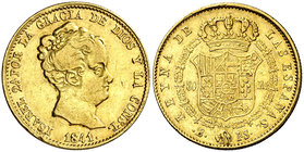 1841/0. Isabel II. Barcelona. PS. 80 reales. (Cal. 57). 6,70 g. MBC-/MBC.
