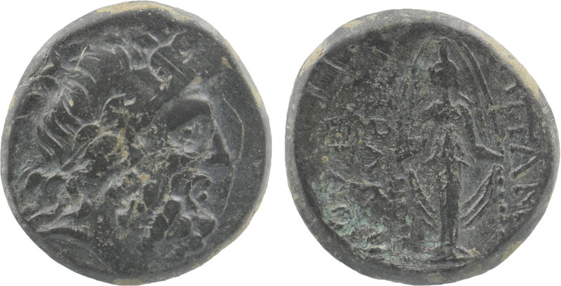 PHRYGIA. Apameia. 2nd-1st century BC. AE
Heraklei..., eglogistes. Laureate head...