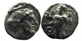 CILICIA, Tarsos. Tiribazos. Satrap of Lydia, 388-380 BC. AR Obol
Struck circa 384-383 BC. Baal standing left, releasing eagle and holding scepter.
H...