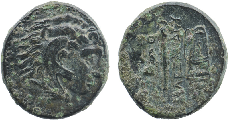 KINGS OF MACEDON. Alexander III 'the Great' (336-323). Ae. 
Head of Herakles in ...