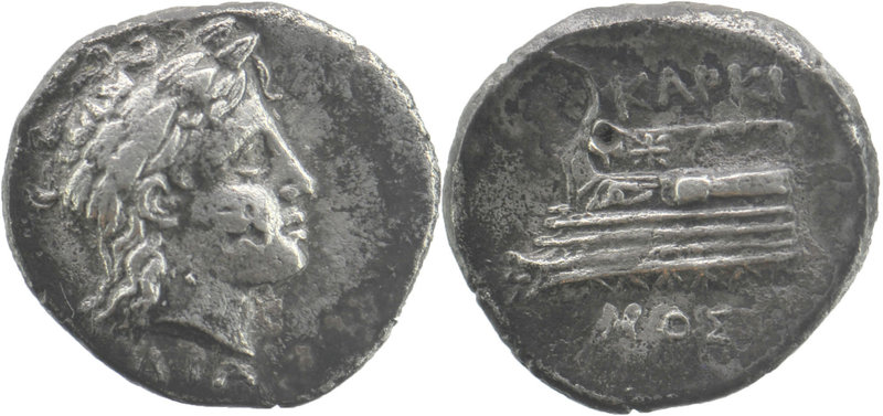 BITHYNIA, Kios. Circa 350-300 BC. AR Drachm
Laureate head of Apollo right; KIA ...