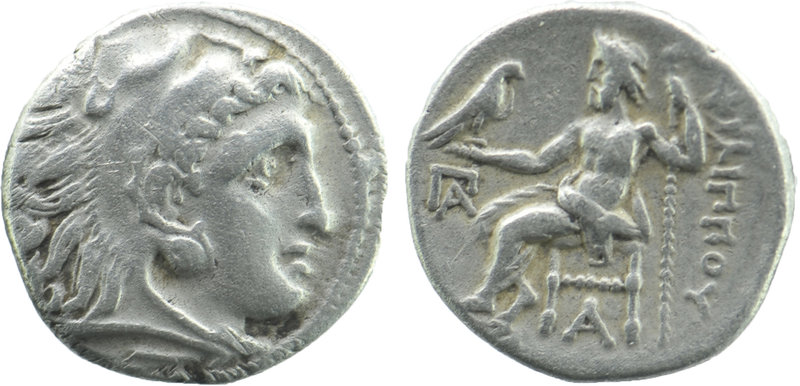 Kingdom of Macedon, Alexander III 'the Great' AR Drachm. Kolophon, circa 319-310...