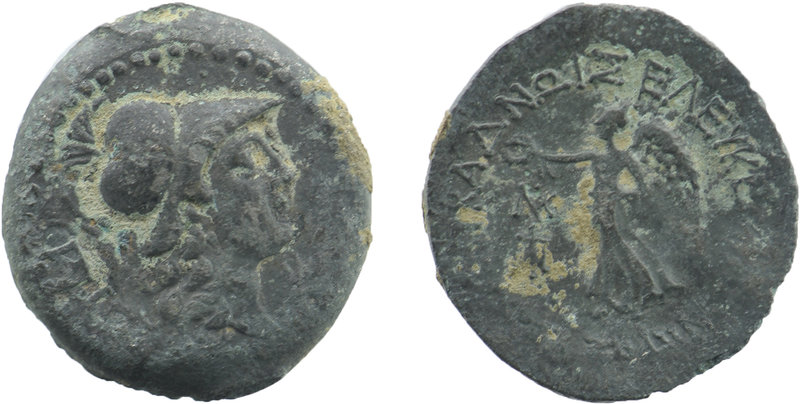 CILICIA. Seleukeia ad Kalykadnon. Ae (2nd-1st centuries BC).
Helmeted and draped...