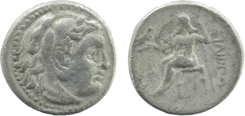 KINGS of MACEDON. Alexander III 'the Great'. 336-323 BC. AR Drachm
Head of Herak...