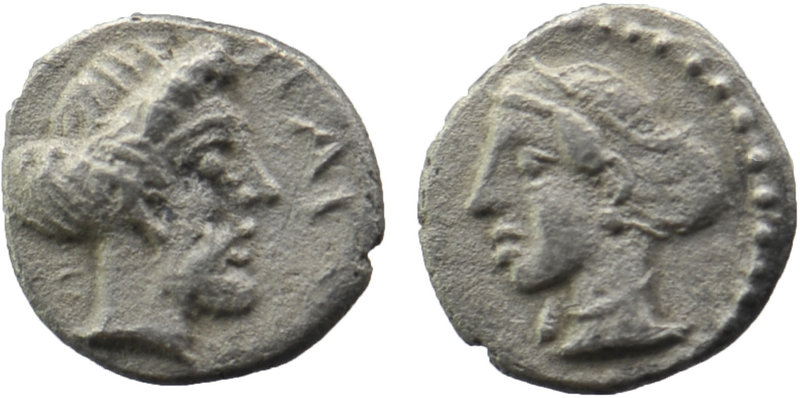 Cilicia. Nagidos circa 400-380 BC.
Obv: Head of Aphrodite to right, her hair bo...