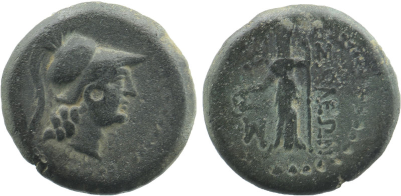 CILICIA. Soloi. 1st century BC. AE .
Head of Athena to right, wearing crested C...