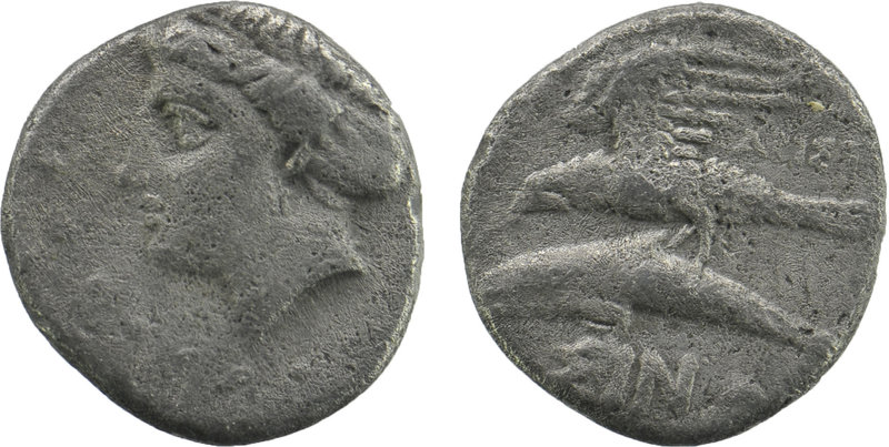 Sinope , Paphlagonia. AR Drachm c. 410-350 BC.
Head of nymph left, wearing ear-r...