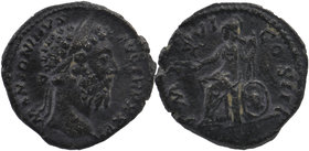 Commodus (177-192). AR Denarius Rome, 191.
Laureate head right
Roma seated left on shield, holding Victory and spear.
RIC III 224; RSC 655.30
3,06...