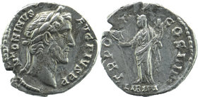 Antoninus Pius. Denarius AD 138-161. Rome, AD 145-147. AR
laureate head of Antoninus Pius right.
Rev: Liberalitas standing facing, head left, holdin...
