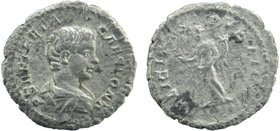 Geta as Caesar AD 197-209. Rome Denarius AR
bare-headed and draped bust right/Felicitas standing left, holding caduceus and cornucopia.
RIC IV 8; BMCR...