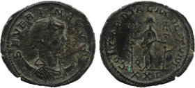 Severina AD 270-275. Siscia. Antoninian Æ
SEVERINA AVG, Draped bust of Severina to right, wearing stephane and set on crescent / CONCORDIAE MILITVM / ...