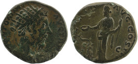 Commodus (AD 177-192), AE Dupondius
Head right/ Salus reverse
RCV.5846 var.
10,41 gr. 24 mm