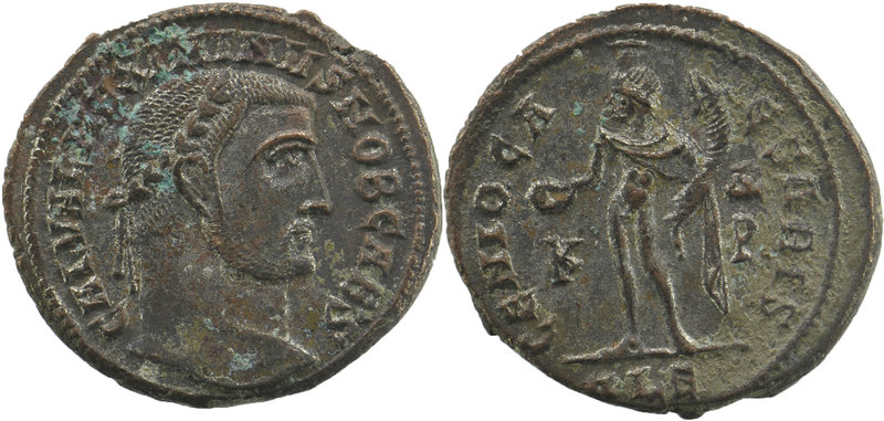 Maximinus II Daza. As Caesar, A.D. 305-308. AE follis. Alexandria
laureate head ...