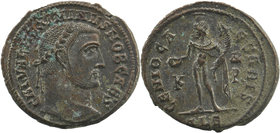 Maximinus II Daza. As Caesar, A.D. 305-308. AE follis. Alexandria
laureate head right
Rev: Genius standing left, holding patera and cornucopia;
 RIC 7...