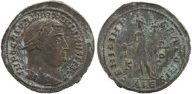 Maximinus II Daza. A.D. 309-313. AE follis . Alexandria 
laureate head right
Rev: Genius standing left, holding patera and cornucopia.
 RIC 100a
5,47 ...