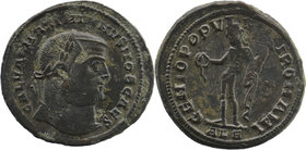 Maximianus (286-305).AE Follis Alexandria
 Laureate head right
Genius standing, head towered, holding patera and cornucopiae;
 XX-?/I/ALE. RIC VI 32b....