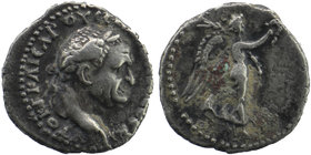 Vespasian Caesarea, Cappadocia. AD 69-79. AR Hemidrachm 
Laureate head right 
Rev: Nike advancing right, holding wreath and palm. 
Metcalf 17; Sydenha...